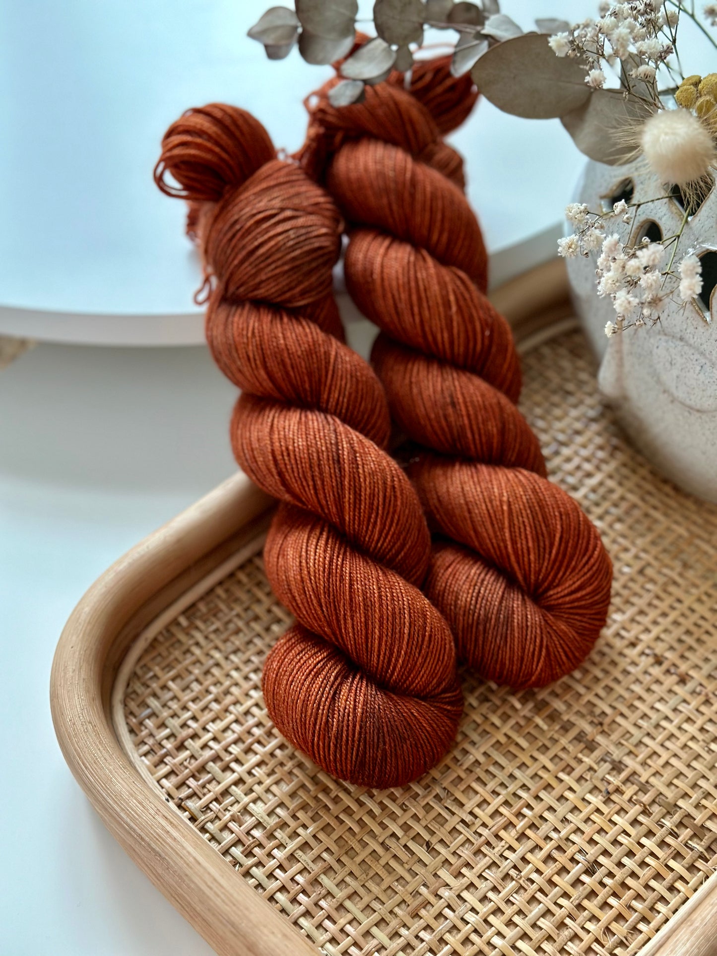 BFL Silky Sock lanka - Smoky Copper