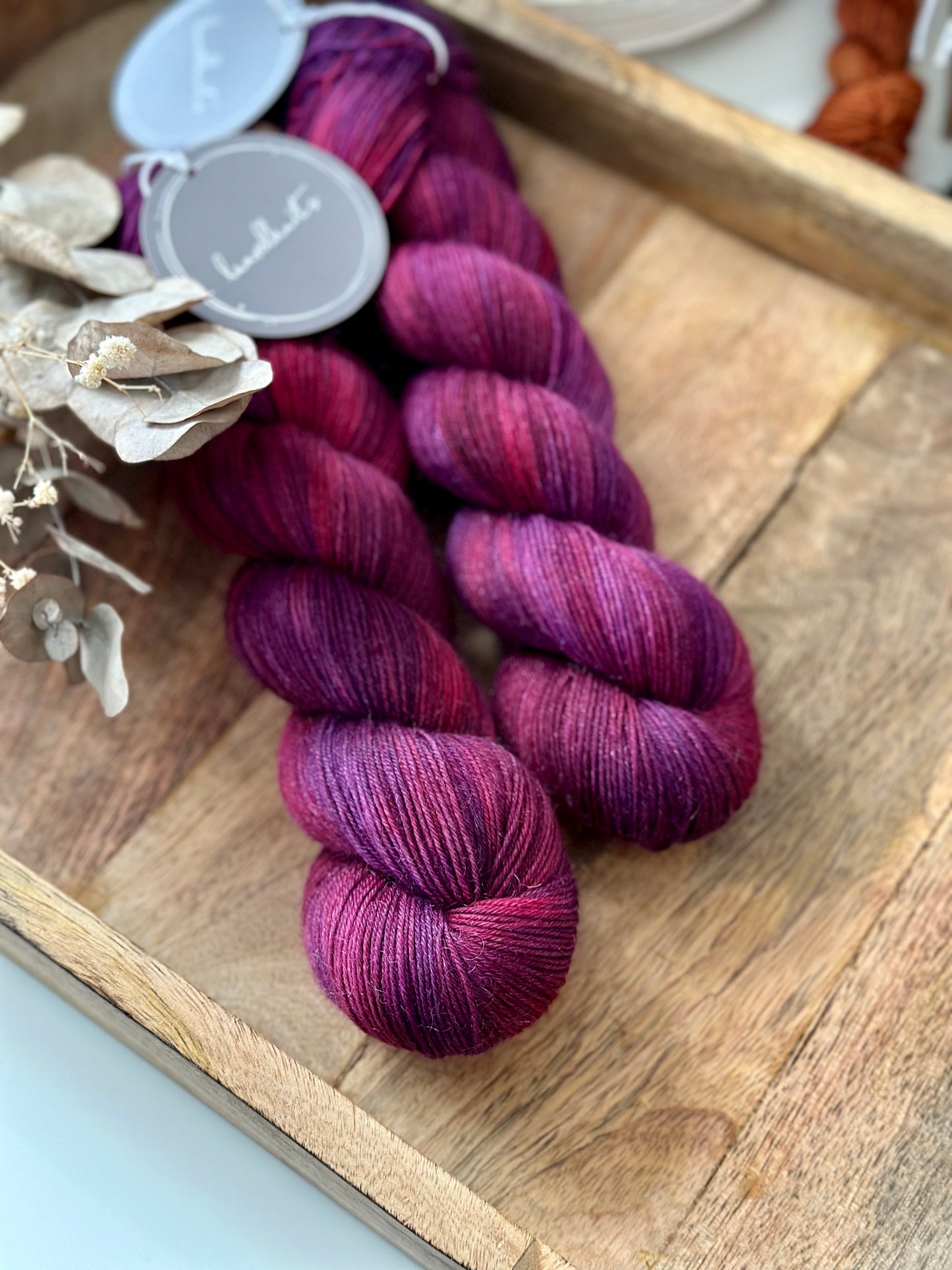 KiMo Sock Yarn - Dramatic Berry