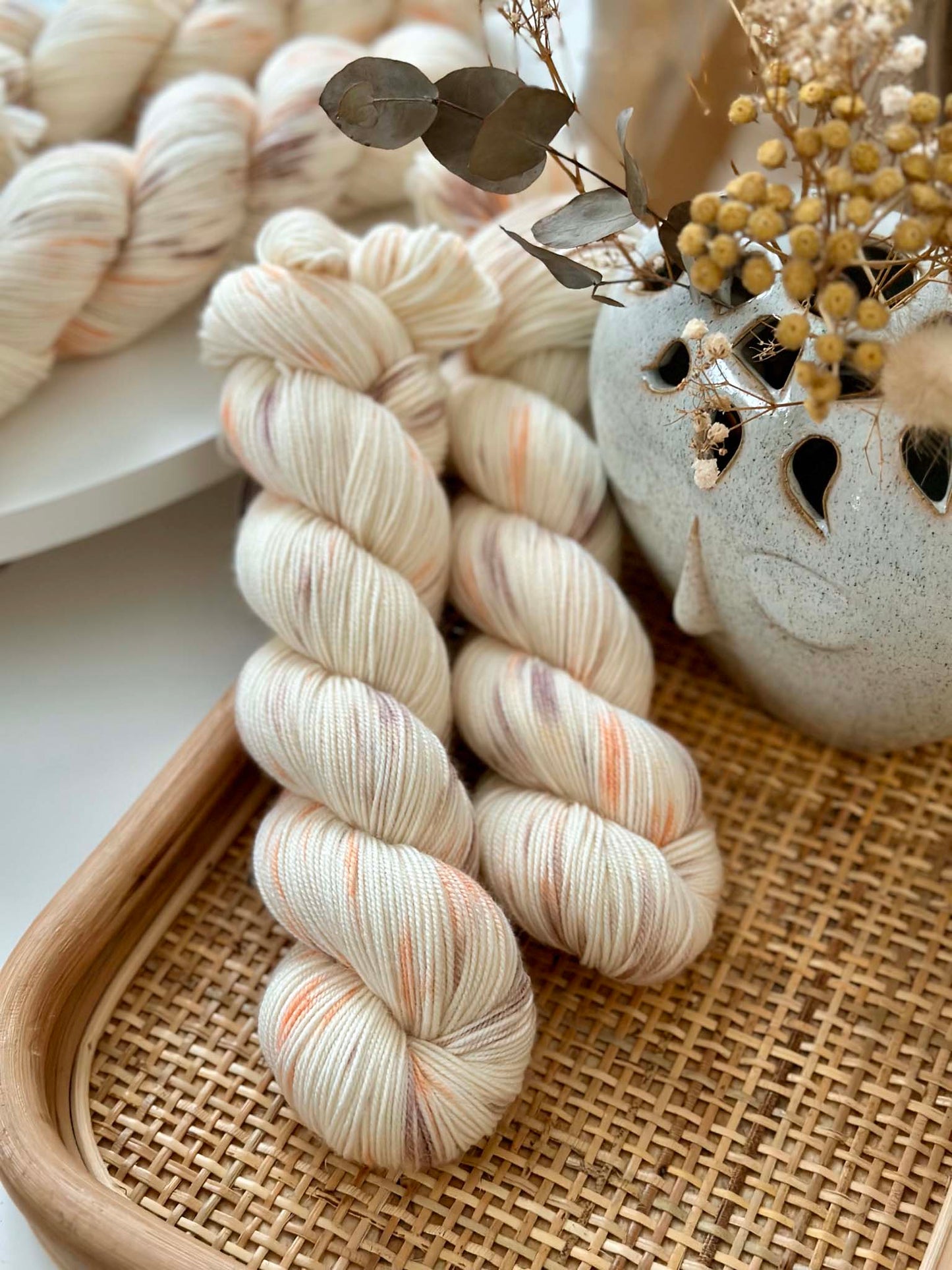 BFL Silky Sock Yarn - Autumn Confetti