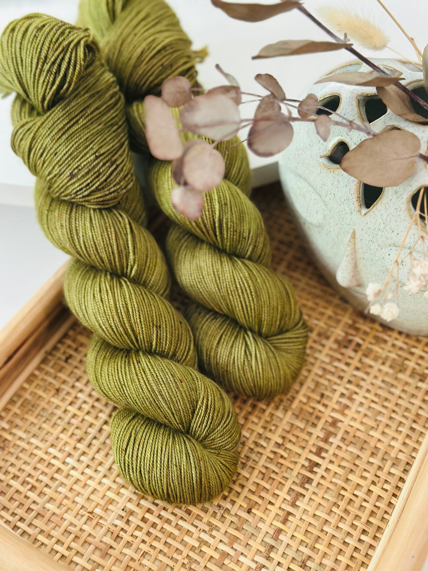 BFL Silky Sock Yarn - Soft Pistachio