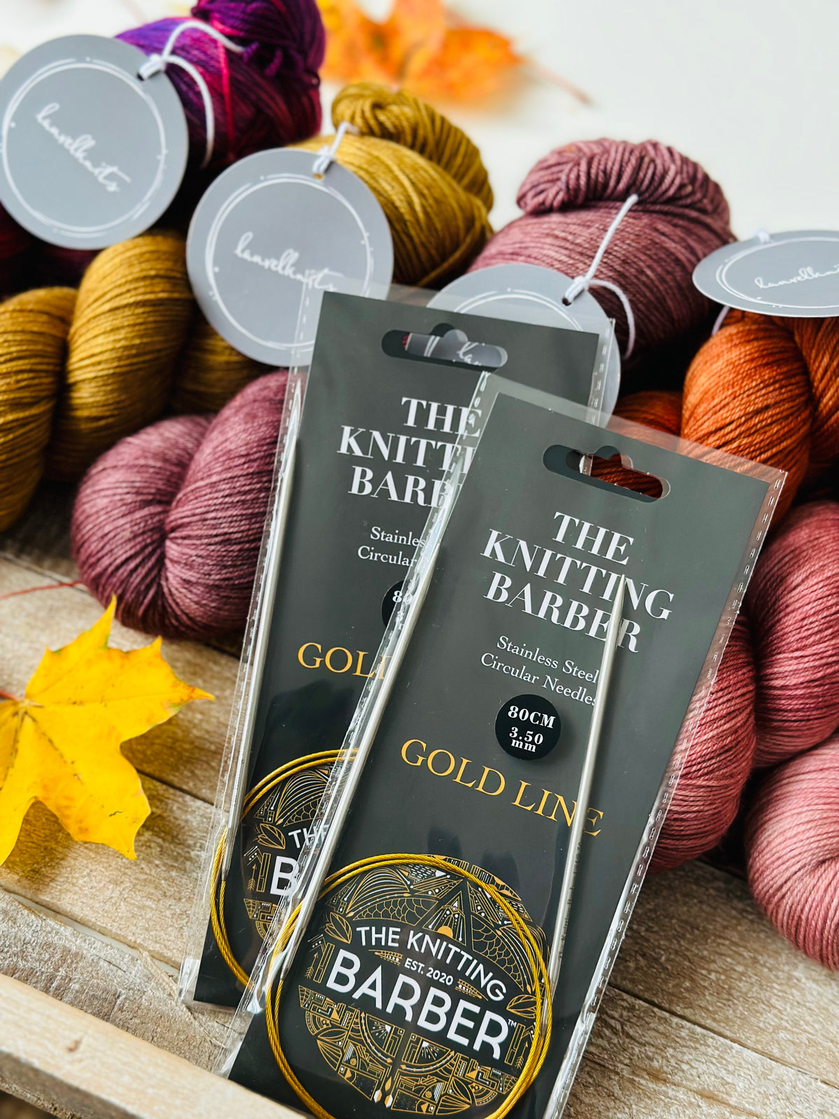 Fancy Needle The Knitting Barber - Gold Line circular knitting needles – Laurelknits