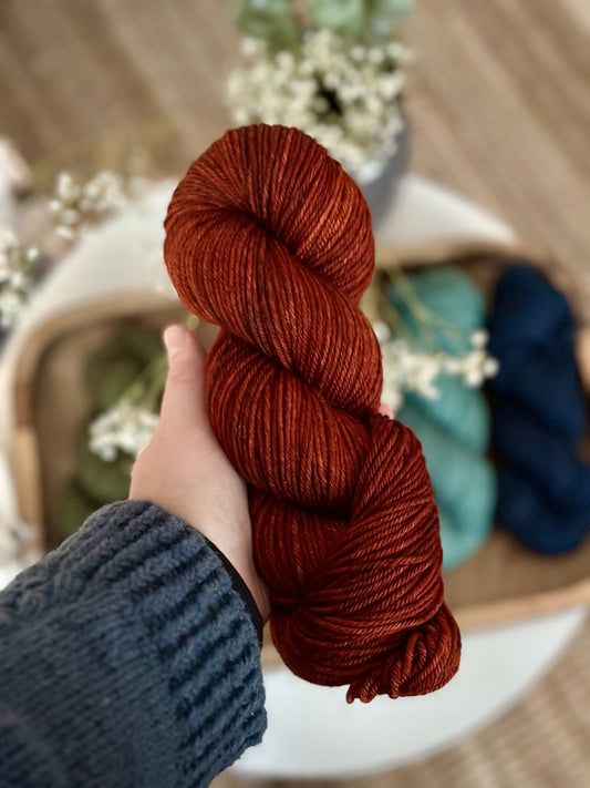 SuperSock DK Yarn - Dark Smoky Copper