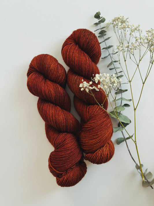 SuperSock Yarn - Dark Smoky Copper